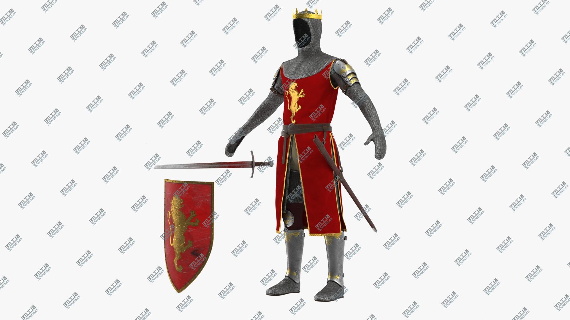 images/goods_img/202104092/Crusader Knight King Armor Set 3D model/3.jpg